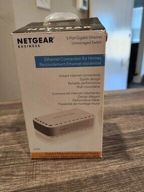 NETGEAR GS605 5 Port Gigabit Ethernet Switch